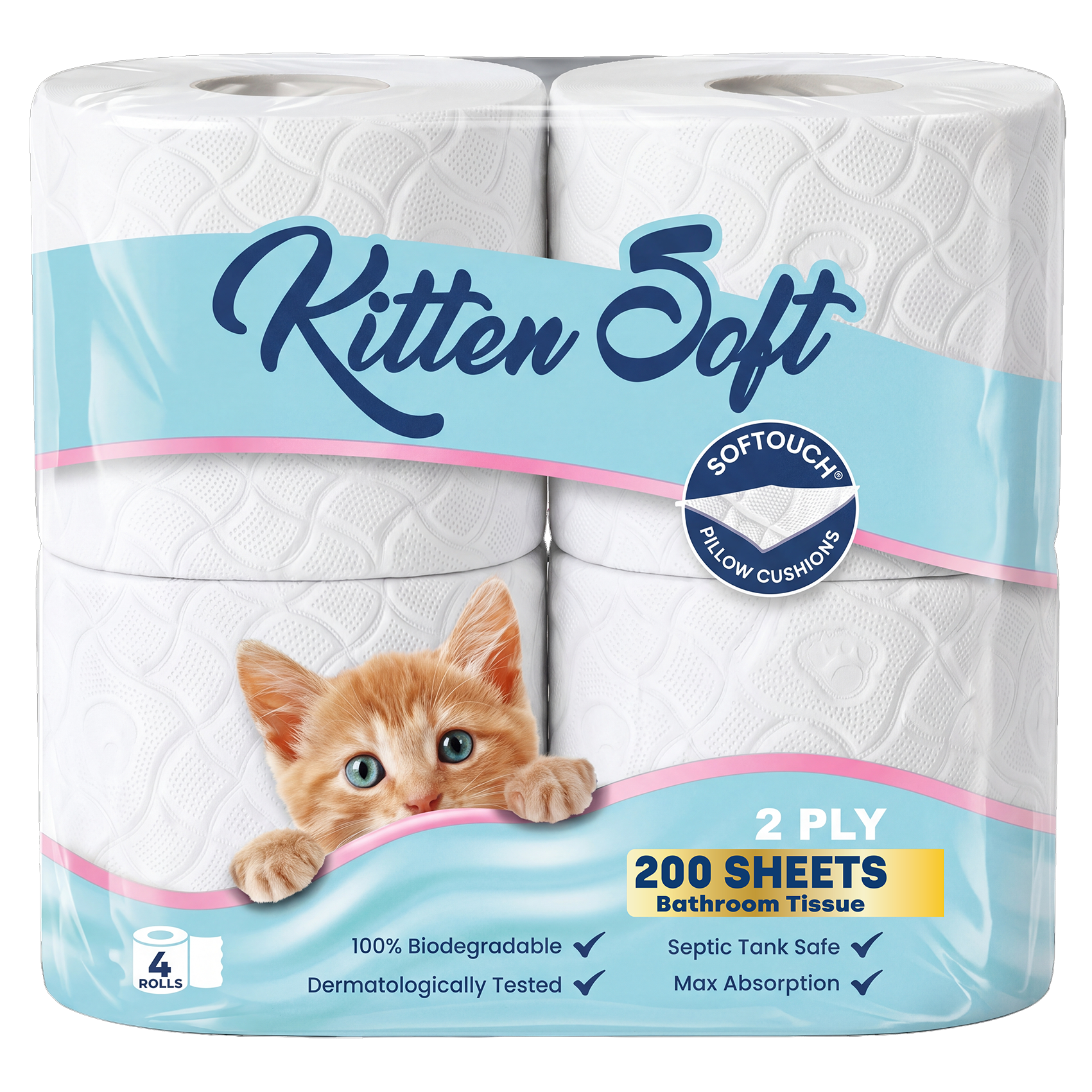 Kitten Soft 4 Rolls